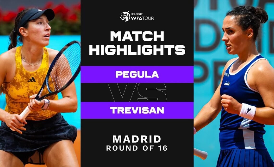 Jessica Pegula vs. Martina Trevisan | 2023 Madrid Round of 16 | WTA Match Highlights