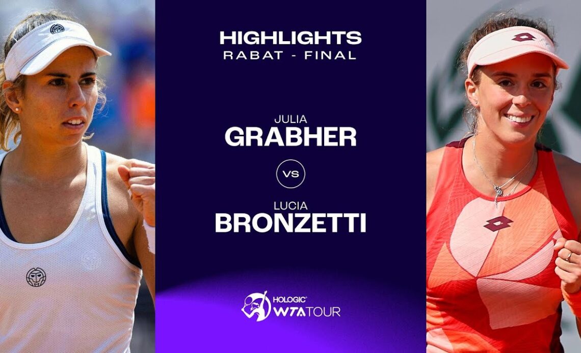 Julia Grabher vs. Lucia Bronzetti | 2023 Rabat Final | WTA Match Highlights