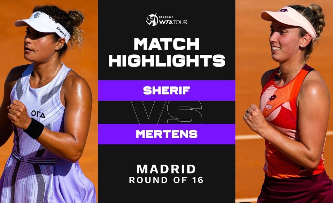 Mayar Sherif vs. Elise Mertens | 2023 Madrid Round of 16 | WTA Match Highlights