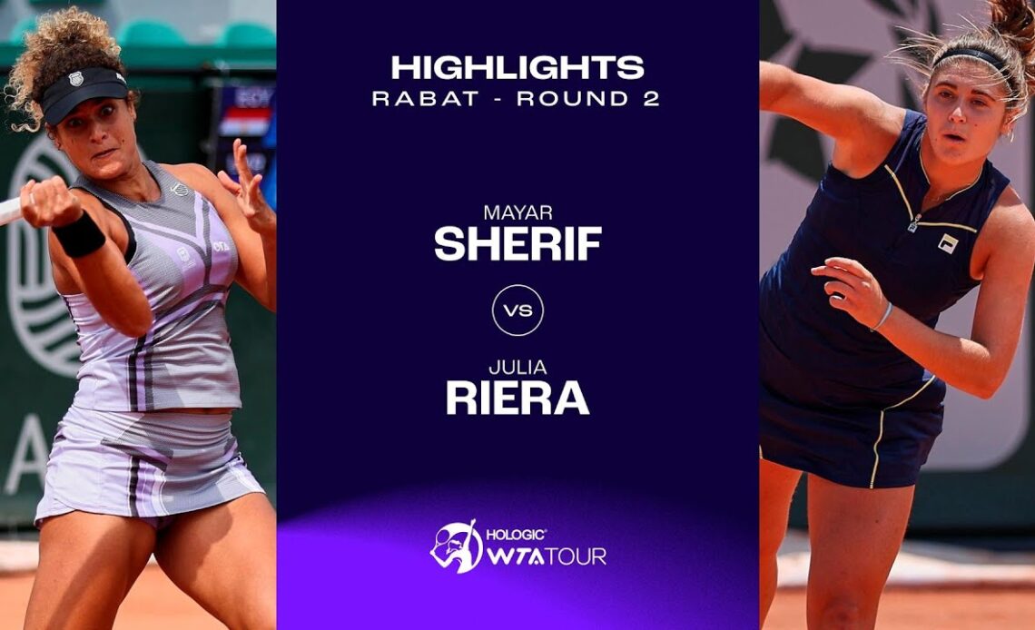 Mayar Sherif vs. Julia Riera | 2023 Rabat Round 2 | WTA Match Highlights