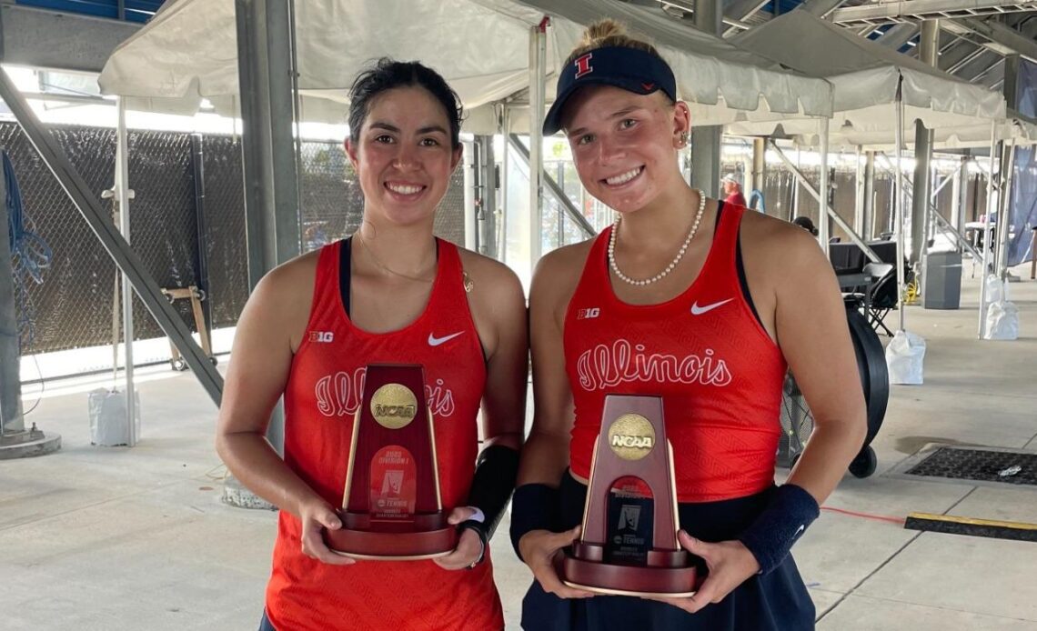 NCAA Doubles Run Comes to Close for All-Americans Duong and Heuser