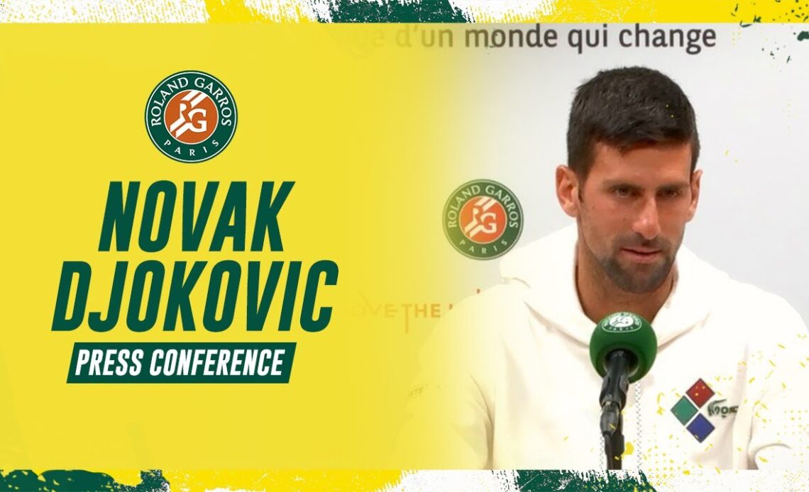 Novak Djokovic - Press Conference after Round 1 I Roland-Garros 2023