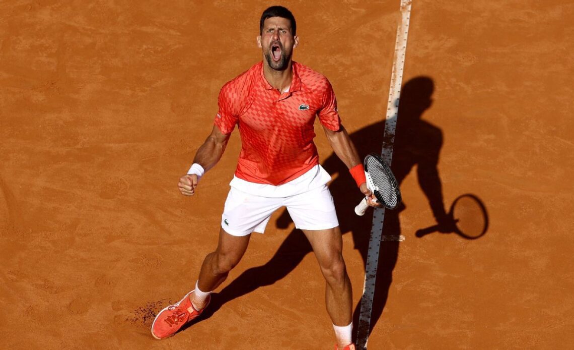 Novak Djokovic advances despite second-set struggles in Rome