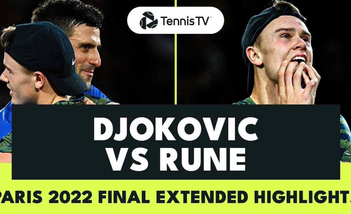 Novak Djokovic vs Holger Rune EPIC Title Decider | Paris 2022 Final Extended Highlights
