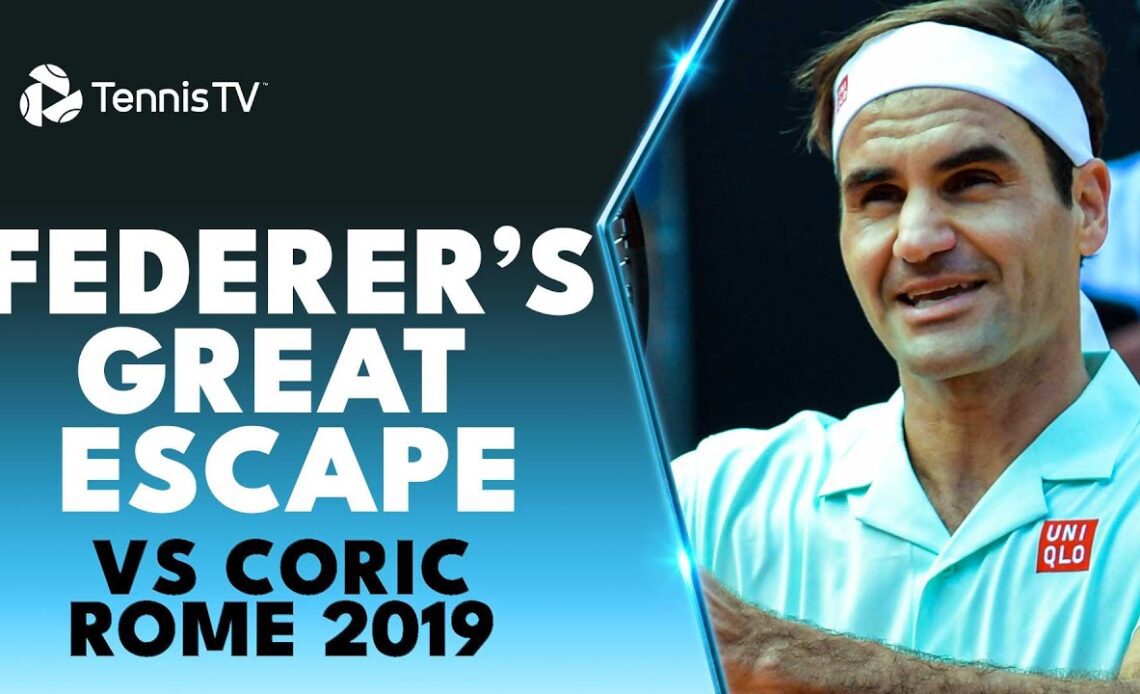 Roger Federer's Great Escape vs Borna Coric 🎬 | Rome 2019 Extended Highlights