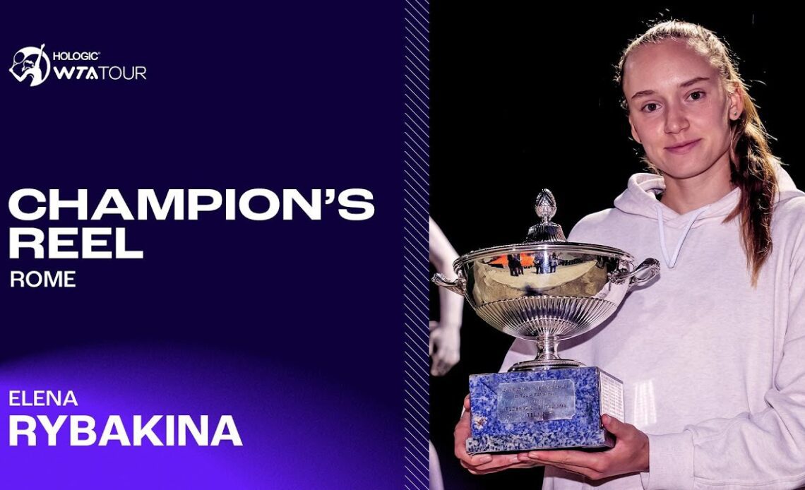 Rome champion Elena Rybakina's TOP points from another WTA 1000 title run in 2023! 🤌
