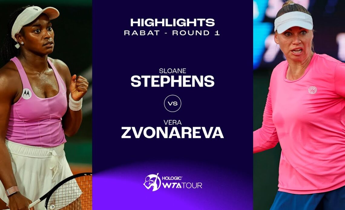 Sloane Stephens vs. Vera Zvonareva | 2023 Rabat Round 1 | WTA Match Highlights