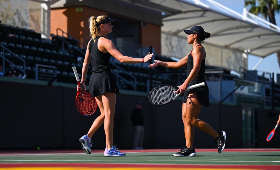 USC Women's Tennis Standouts Eryn Cayetano, Maddy Sieg Selected For NCAA Singles and Doubles Championships