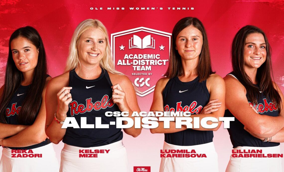 Women’s Tennis Lands Four Student-Athletes on CSC Academic All-District Team