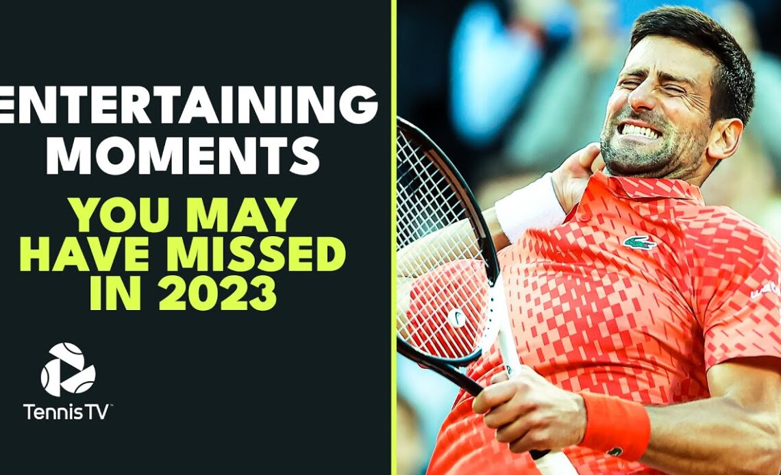 30 Tennis Entertaining Moments You May Have Missed In 2023 🍿