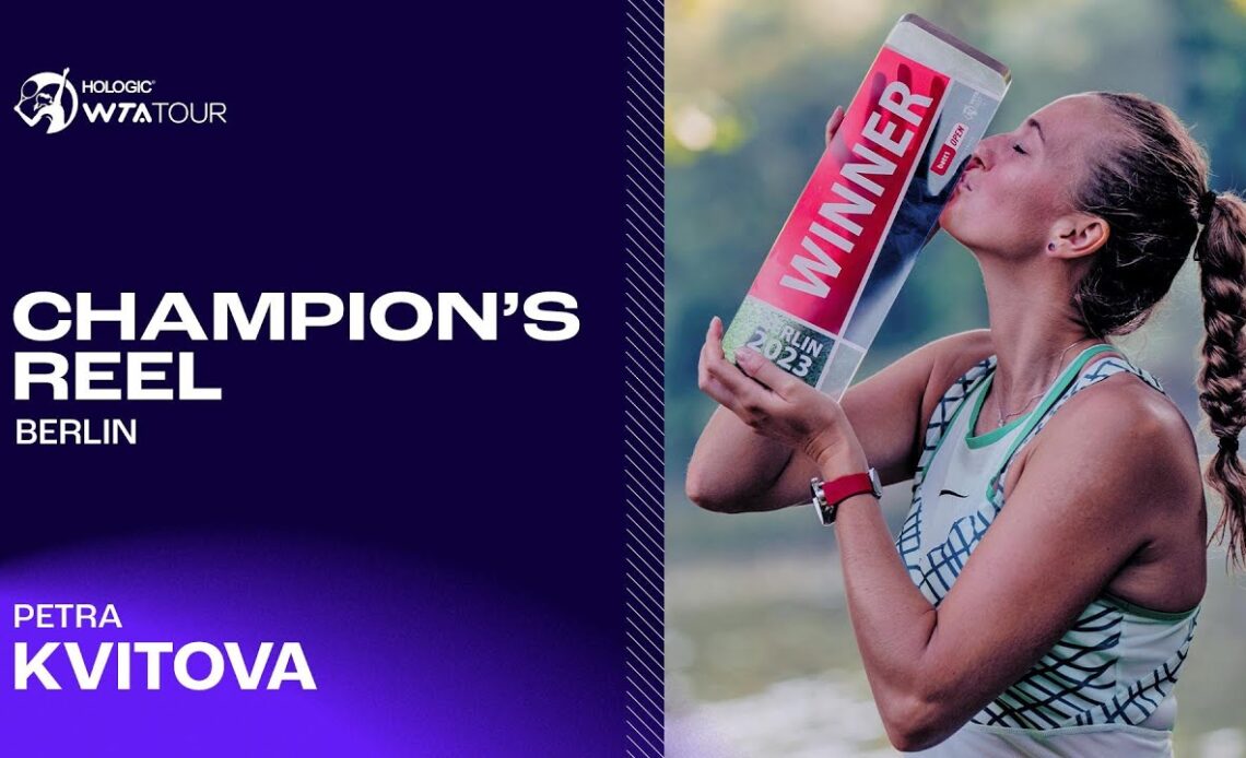 31-time WTA champion Petra Kvitova's BEST points from Berlin! 🏆