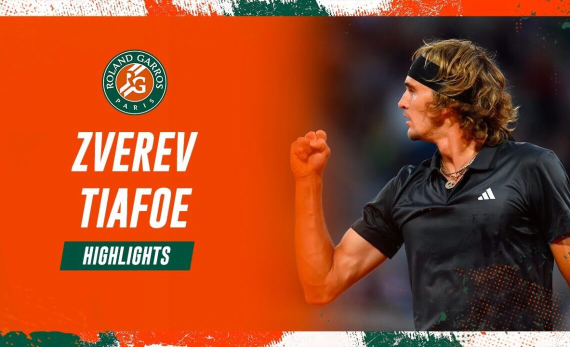 Alexander Zverev vs Frances Tiafoe - Round 3 Hightlights I Roland-Garros 2023