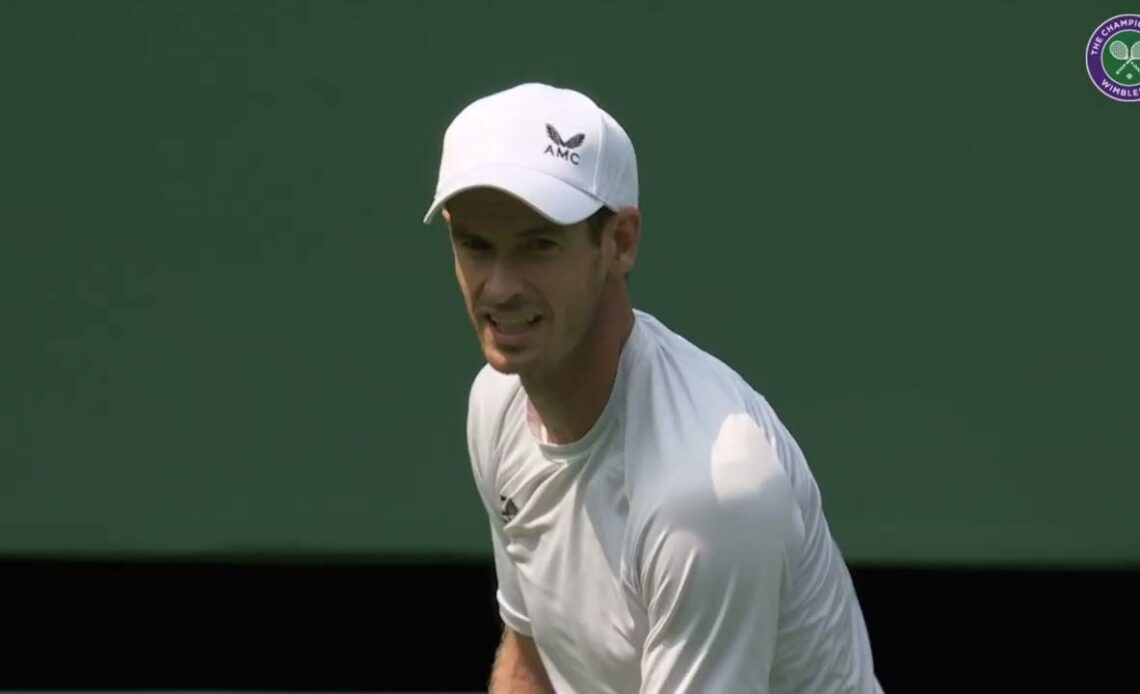 Andy Murray Mic'd Up for Wimbledon Practice