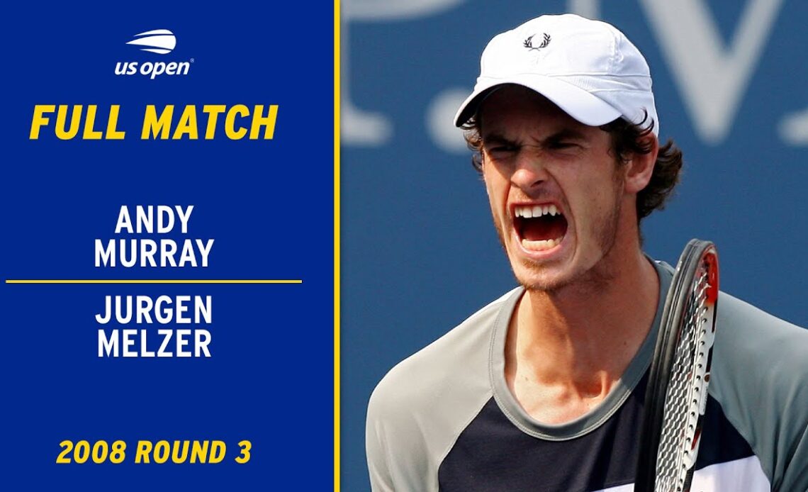 Andy Murray vs. Jurgen Melzer Full Match | 2008 US Open Round 3