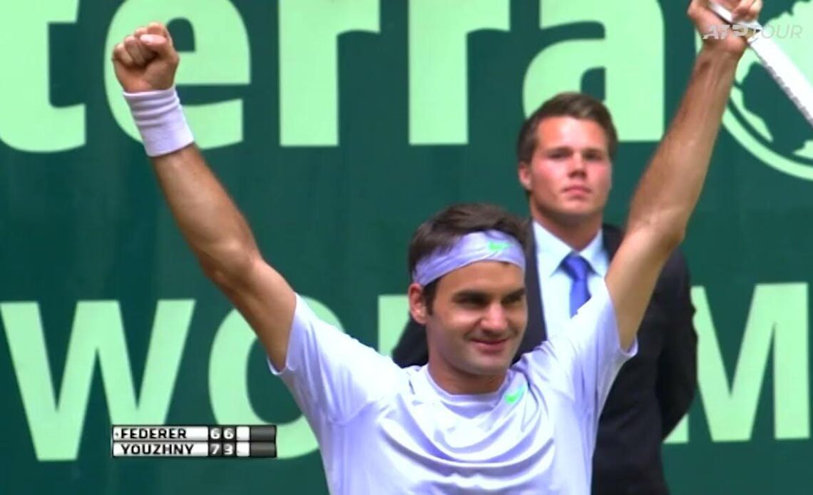 BEST Federer Hot Shots from Halle