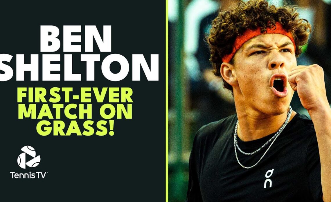 Ben Shelton Plays First-Ever ATP Match On Grass! | Queen's 2023 Highlights