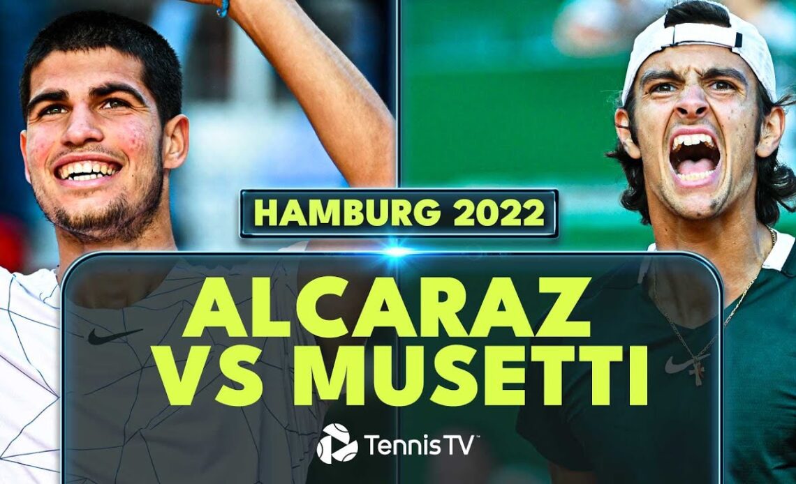 Carlos Alcaraz vs Lorenzo Musetti Rollercoaster Match! | Hamburg 2022 Final Extended Highlights