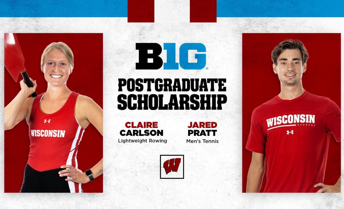 Carlson, Pratt awarded Big Ten post-graduate scholarships