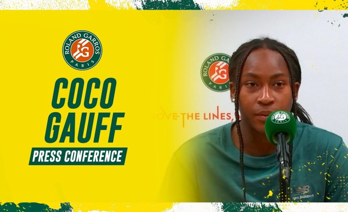 Coco Gauff - Press Conference after Quarterfinals I Roland-Garros 2023