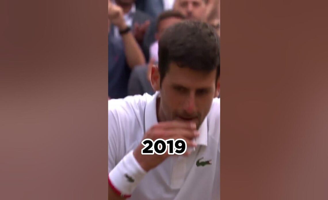 Djokovic Eats Centre Court Grass Seven Times 🌱