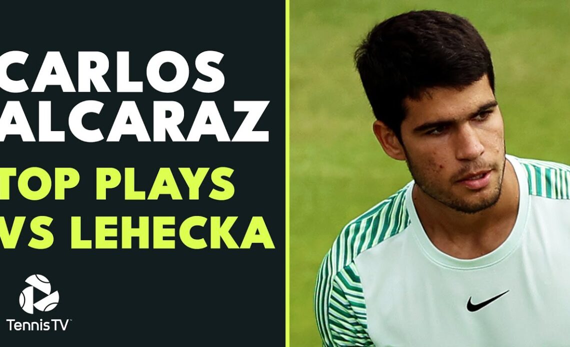 Every Carlos Alcaraz Forehand Winner vs Lehecka | Queen's 2023 Highlights