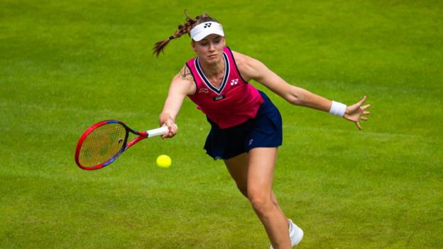 Elena Rybakina playing in Germany