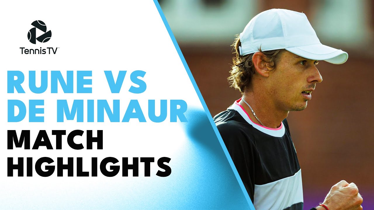 Holger Rune Vs Alex De Minaur Semi-Final Encounter | Queen's 2023 ...