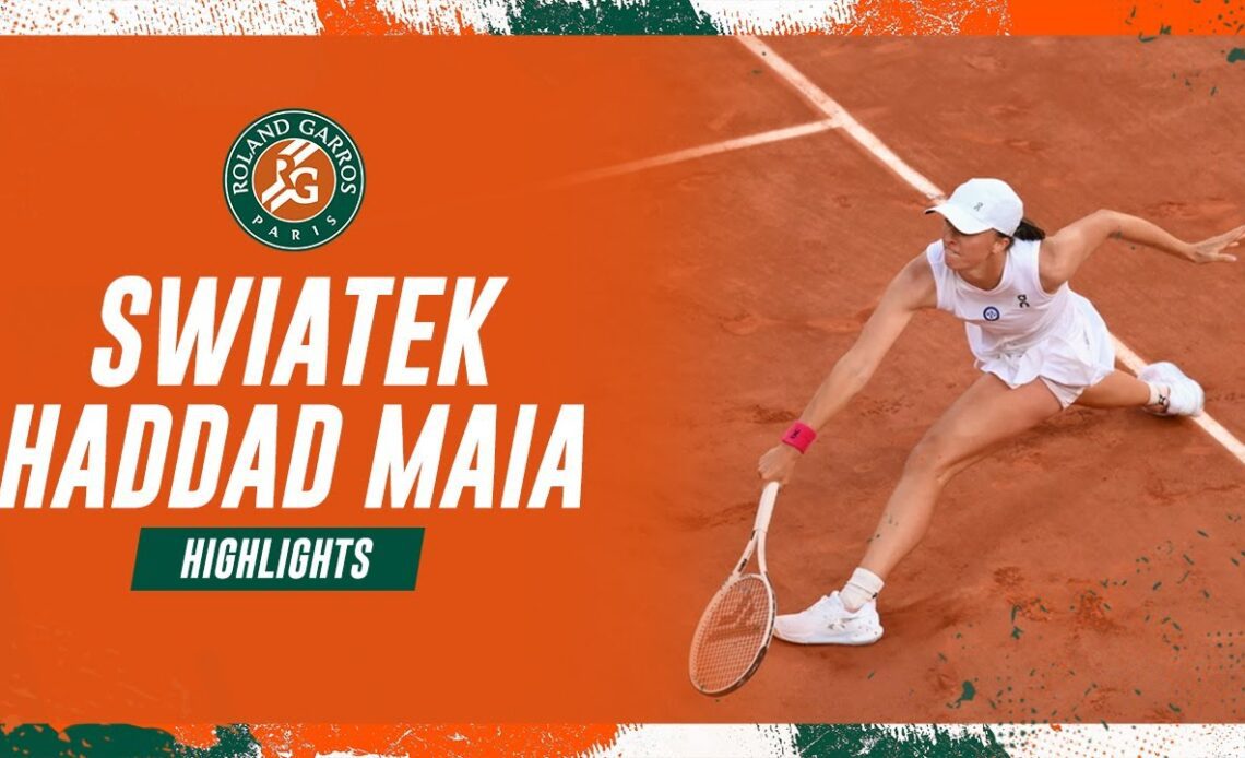 Iga Swiatek vs Beatriz Haddad Maia - Semi-finals Highlights I Roland-Garros 2023