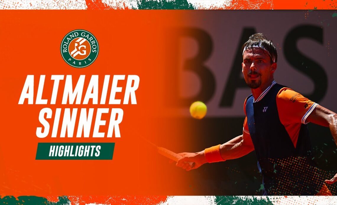 Jannik Sinner vs Daniel Altmaier - Round 2 Highlights I Roland-Garros 2023