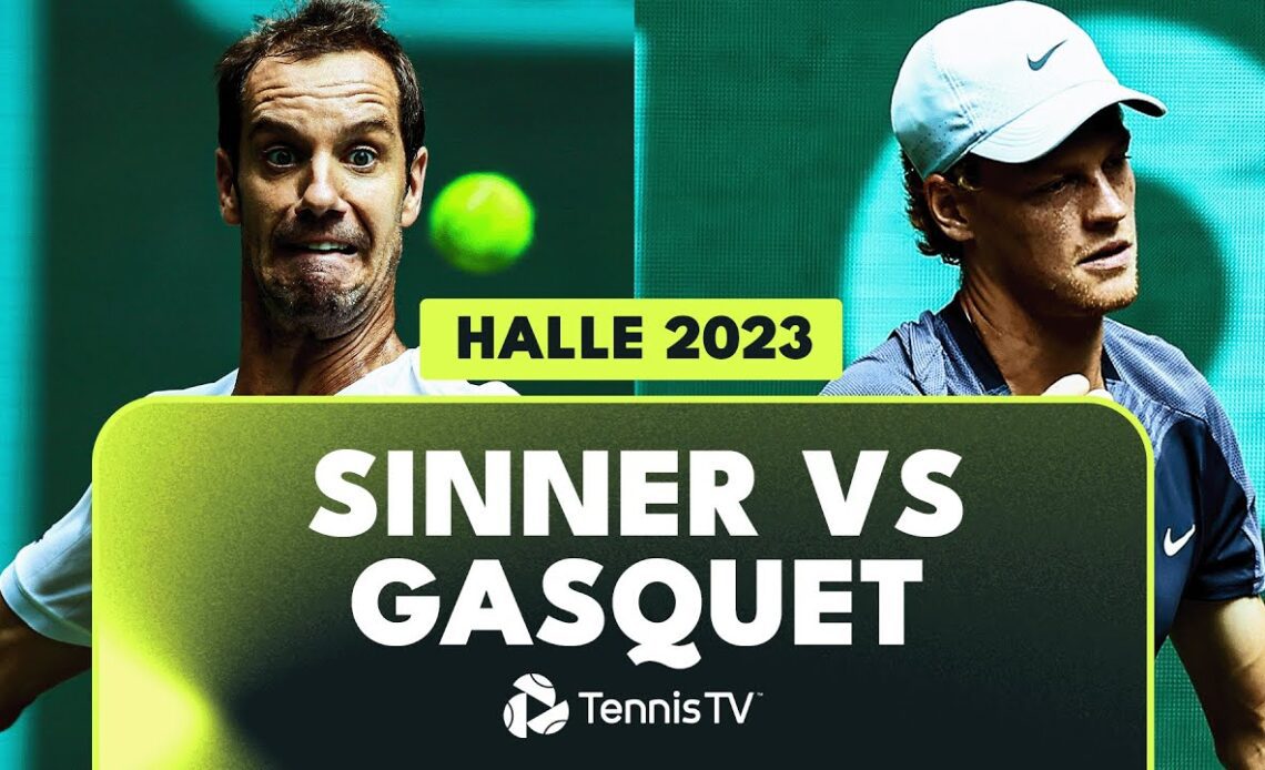 Jannik Sinner vs Richard Gasquet Highlights | Halle 2023
