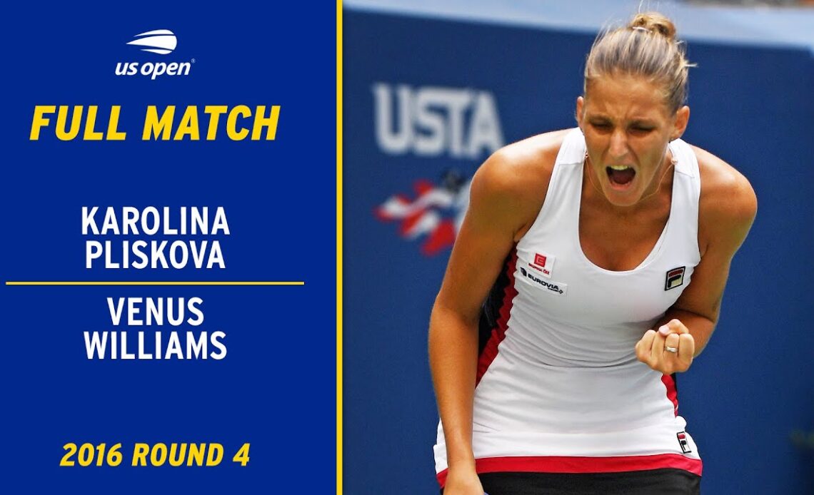 Karolina Pliskova vs. Venus Williams Full Match | 2016 US Open Round 4