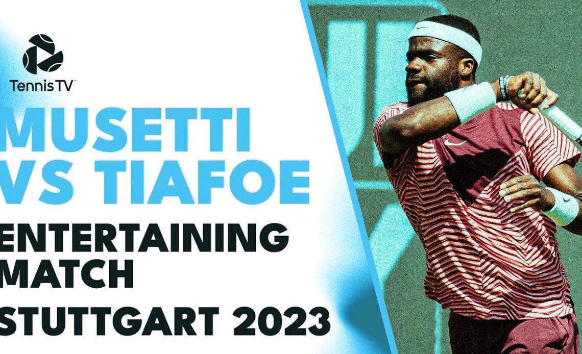 Lorenzo Musetti vs Frances Tiafoe ENTERTAINING Match 🍿 | Stuttgart 2023 Highlights