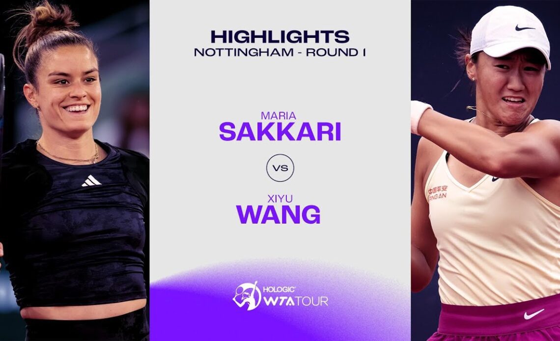 Maria Sakkari vs. Xiyu Wang | 2023 Nottingham Round 1 | WTA Match Highlights