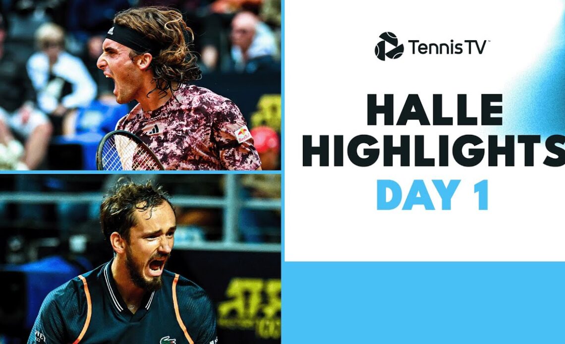Medvedev & Tsitsipas Begin Their Campaigns; Shapovalov Also In Action | Halle 2023 Day 1 Highlights