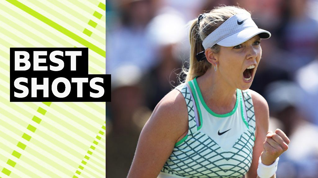 Nottingham Open: Katie Boulter bests fellow Briton Harriet Dart - watch best shots