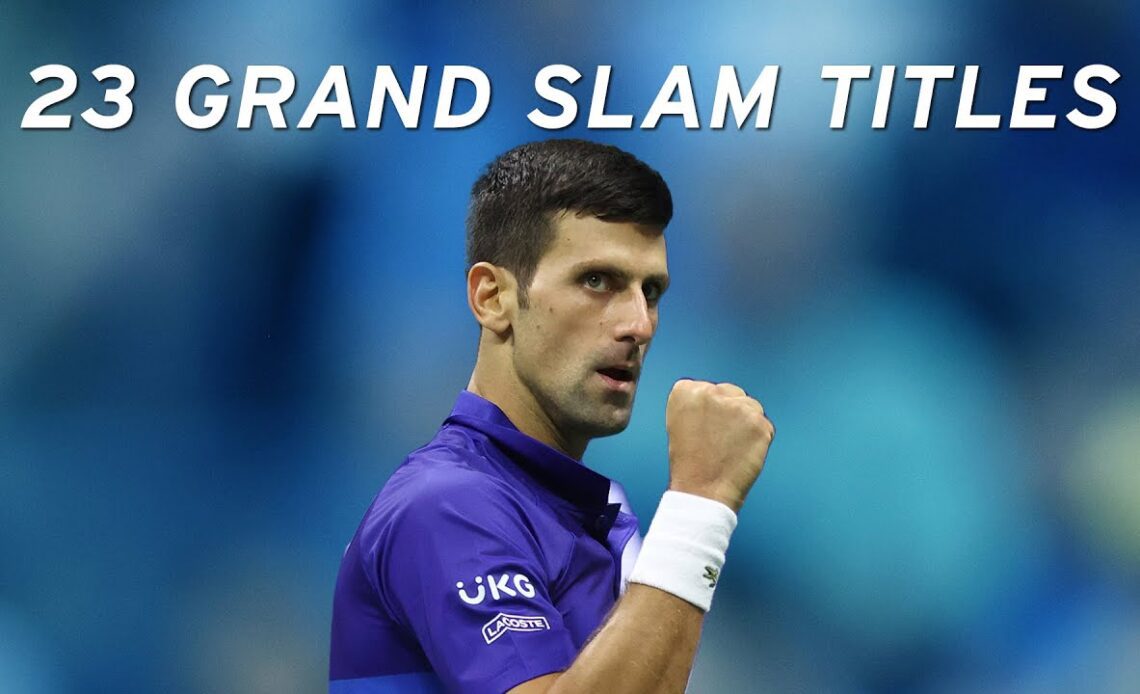 Novak Djokovic: 23 Grand Slam Titles | US Open Tribute