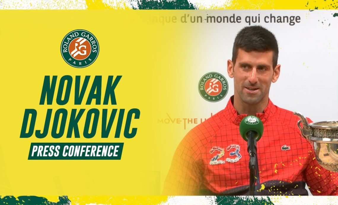 Novak Djokovic - Press Conference after Final | Roland-Garros 2023