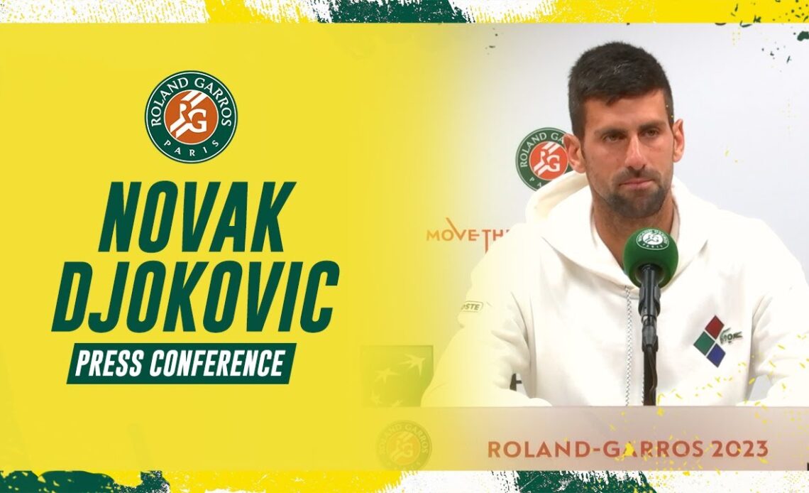 Novak Djokovic Press Conference after Semifinals | Roland-Garros 2023