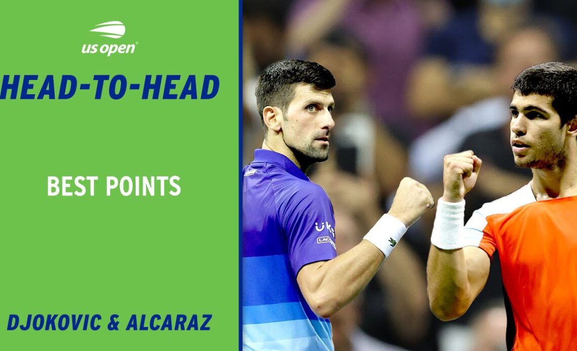 Novak Djokovic & Carlos Alcaraz's Best Points | US Open