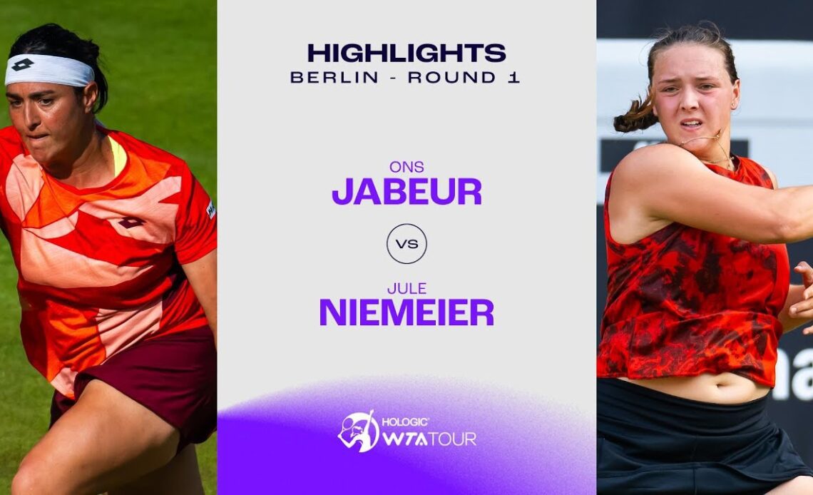 Ons Jabeur vs. Jule Niemeier | 2023 Berlin Round 1 | WTA  Match Highlights