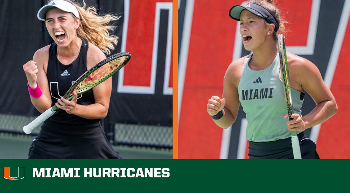 Pfennig and Achong Named CSC Academic All-Americans – University of Miami Athletics