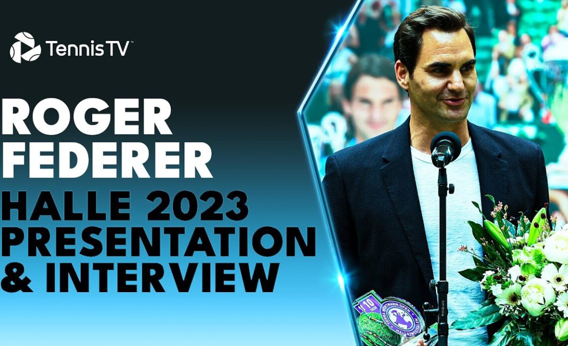 Roger Federer Honoured For 30th Anniversary In Halle | Presentation Highlights & Interview
