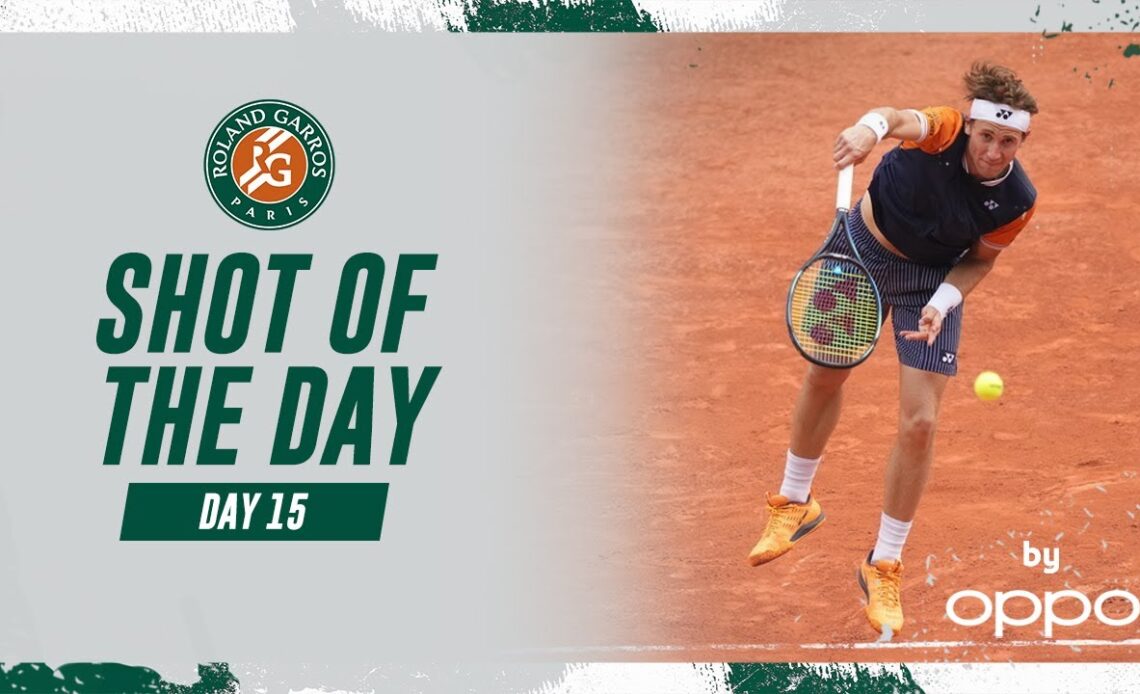 Shot of the day #15 - Casper Ruud | Roland-Garros 2023