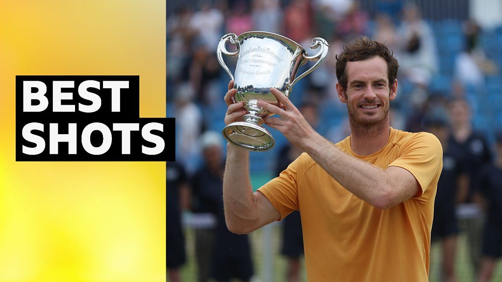Surbiton Trophy: Andy Murray beats Jurij Rodionov to win singles title - best shots