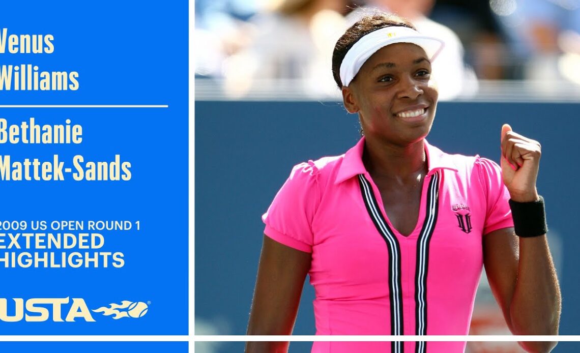 Venus Williams vs. Bethanie Mattek-Sands Extended Highlights | 2009 US Open Round 1