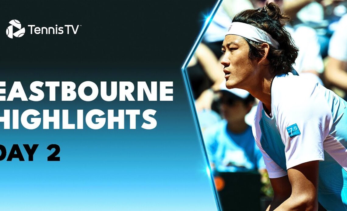 Zhang Takes on Sonego; Broady, Cressy & Ymer All Feature | Eastbourne 2023 Highlights Day 2