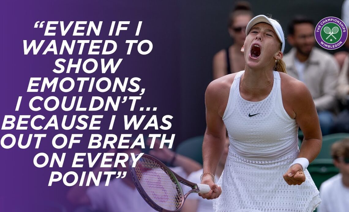 16-year-old Mirra Andreeva is "enjoying the atmosphere" after Third Round win | Wimbledon 2023