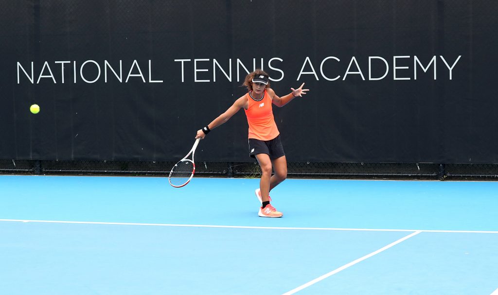 Tahlia Kokkinis at the National Tennis Academy in Brisbane. Picture: Tennis Australia