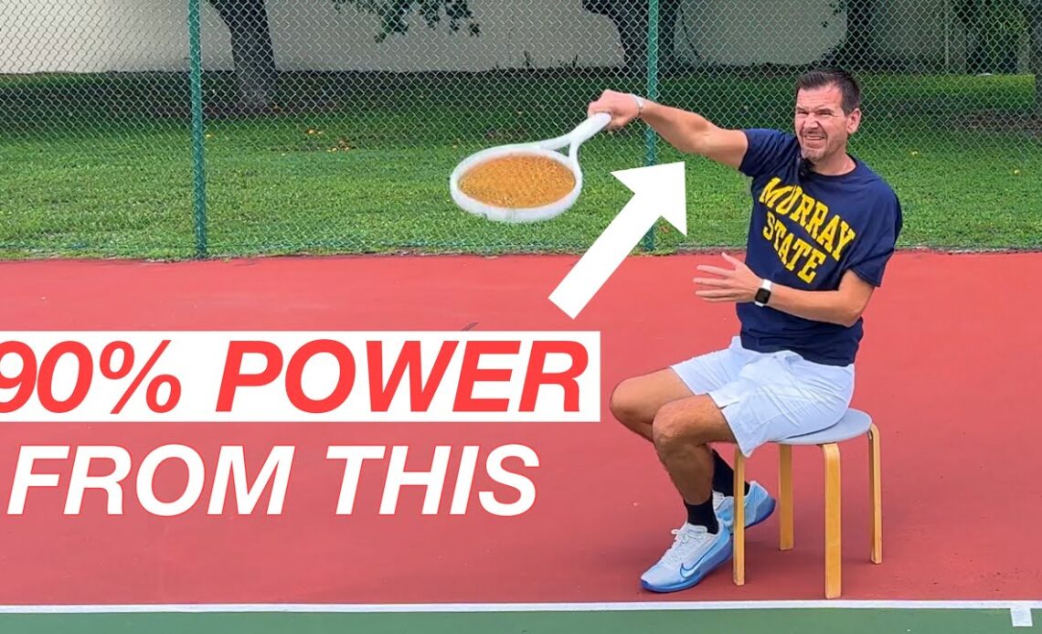90% of Tennis Serve Power Comes from the Arm Action But…