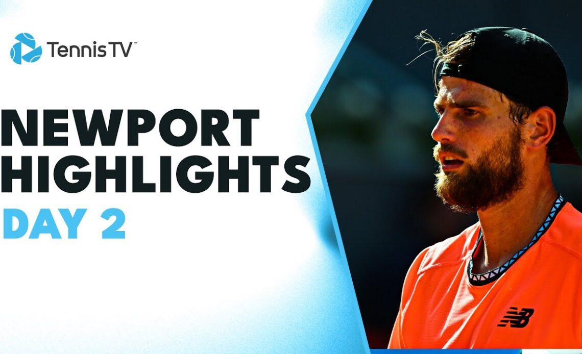 Anderson Returns To Action; Isner, Cressy, Johnson Feature | Newport 2023 Highlights Day 2